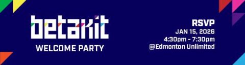 betakit welcome party banner rsvp